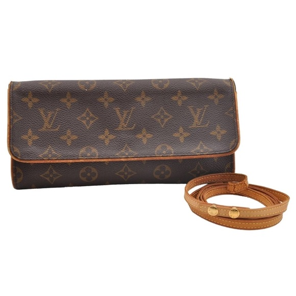 Louis Vuitton Monogram Pochette Twin GM Shoulder Bag 🤎👜 - Picture 1 of 16